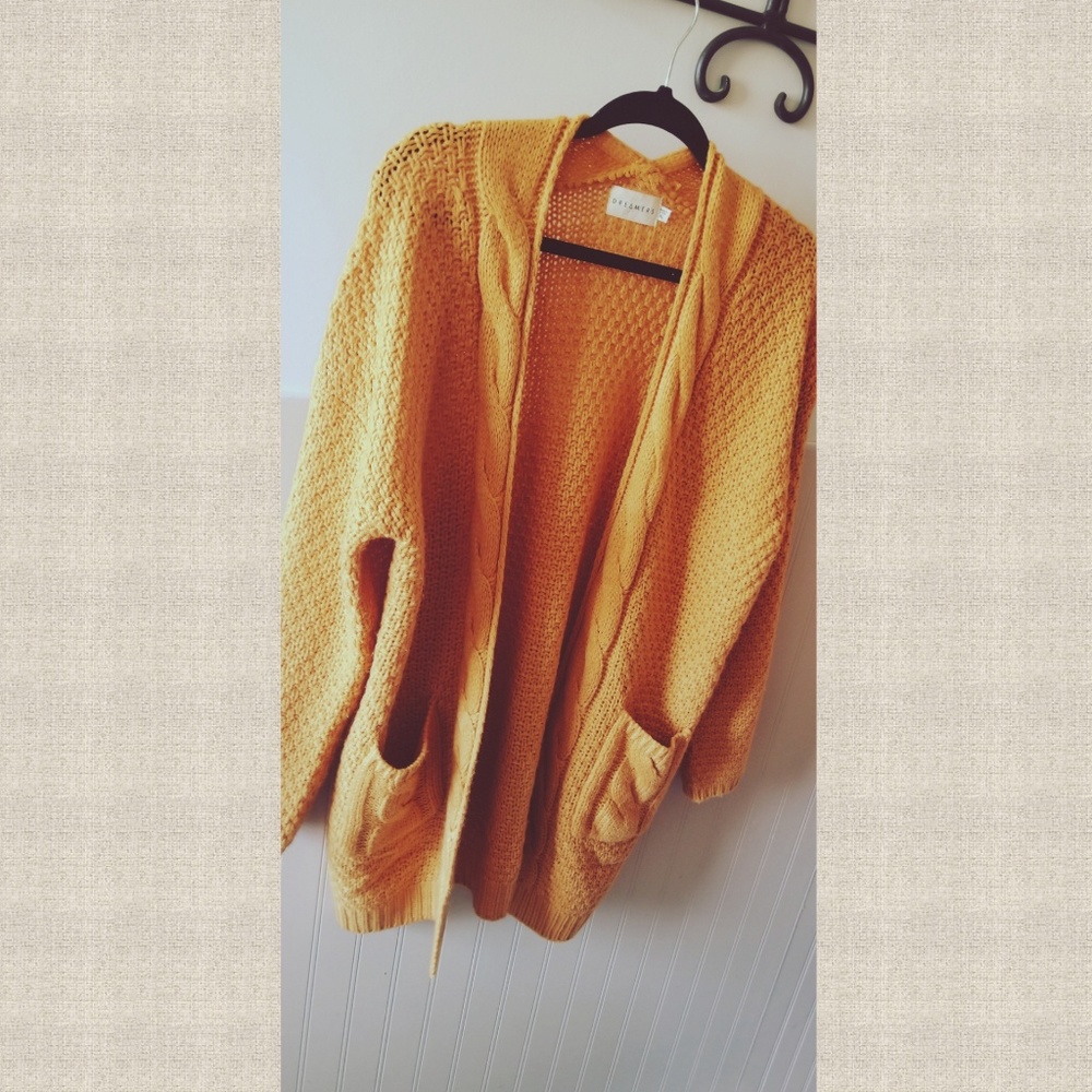 Dreamers Mustard Cardigan